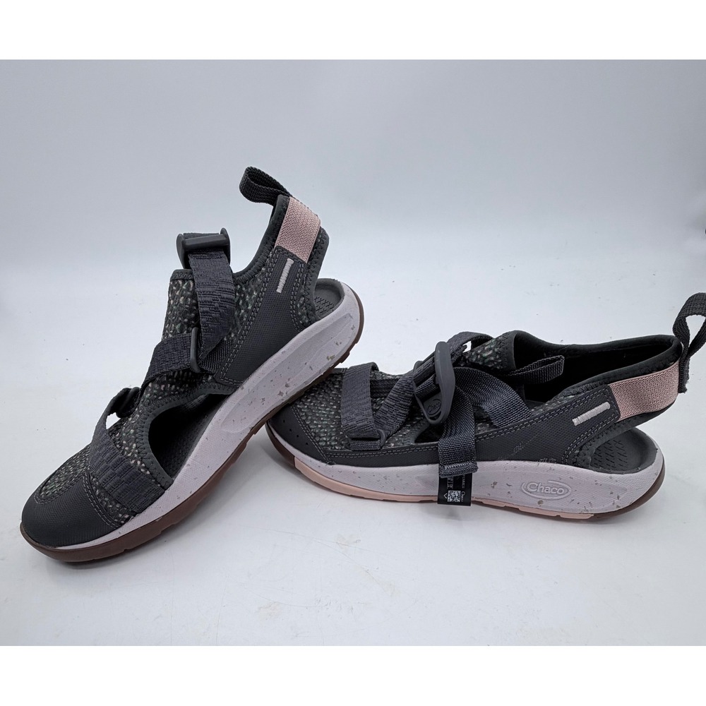 Chaco Odyssey Sandals Womens 7 Gray Pink J107306 Sport Water Shoes Mesh Strap